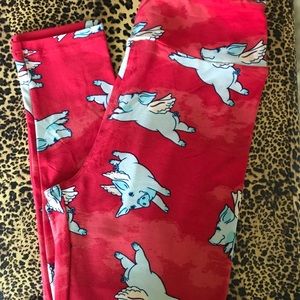 Flying Pigs Os Leggings Nwot 
